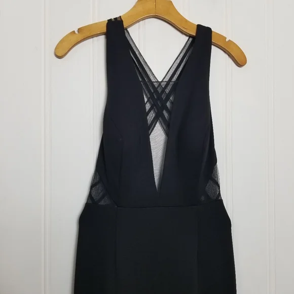 Adrianna Papell Navy Crisscross Back Maxi Dress - Picture 4 of 16